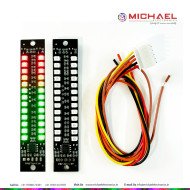 Mini Dual 12-bit LED Music Level Indicator Module Adjustable Light Speed VU Level Indicator Meter DIY AGC Stereo Amplifier Board