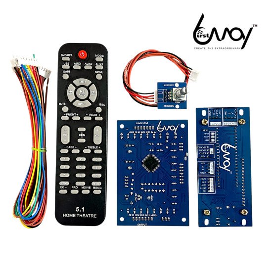 FIRSTWAY 5.1 Channel Remote Kit | 6Ch Volume, Gain, Bass & Treble Control with Remote FIRSTWAY 5.1 Channel Remote Kit | 6Ch Volume, Gain, Bass & Treble Control with Remote